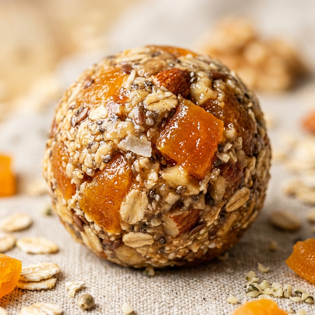 Apricot Protein Energy Balls No-Bake