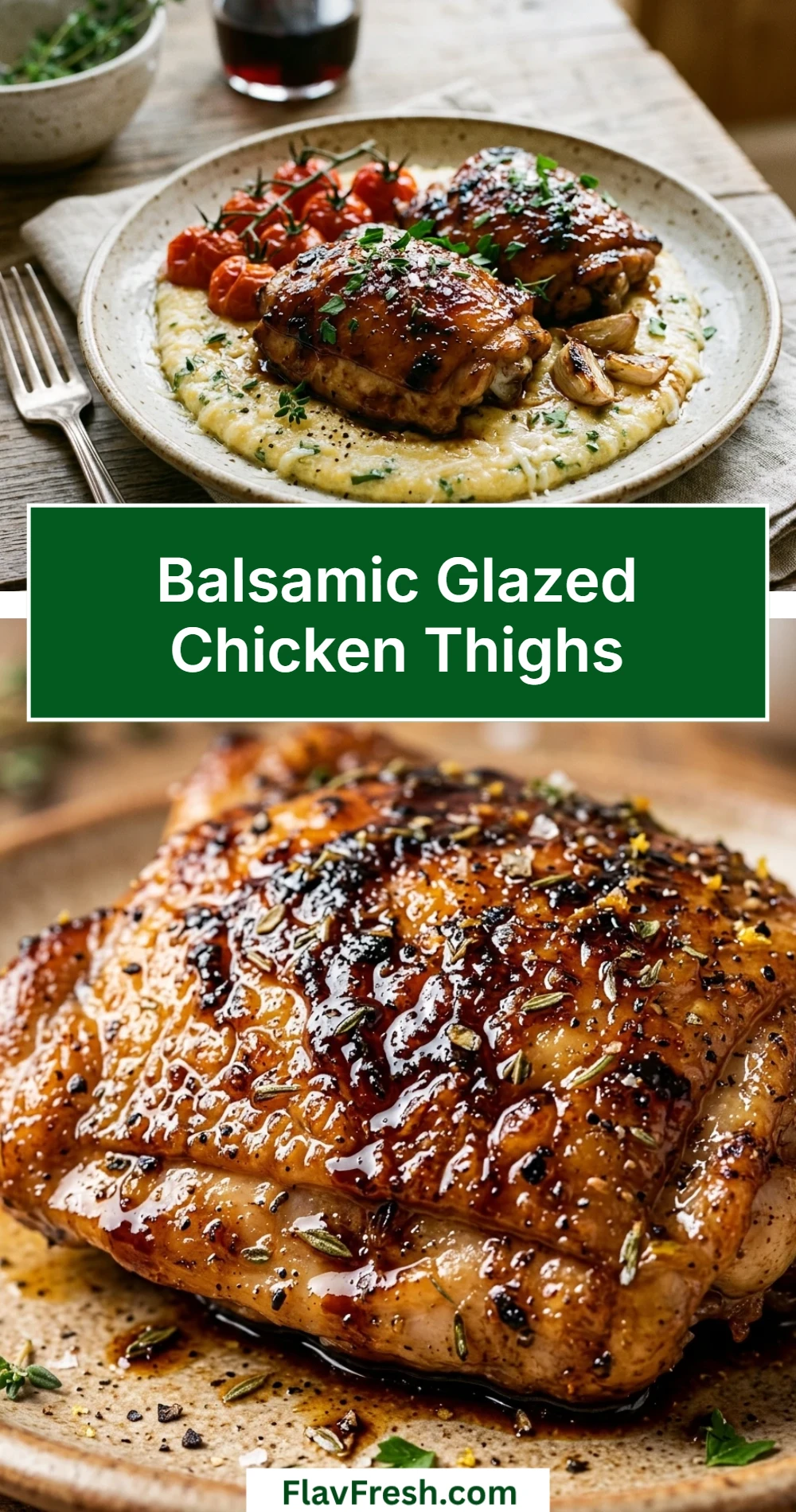 Balsamic Glazed Chicken Thighs