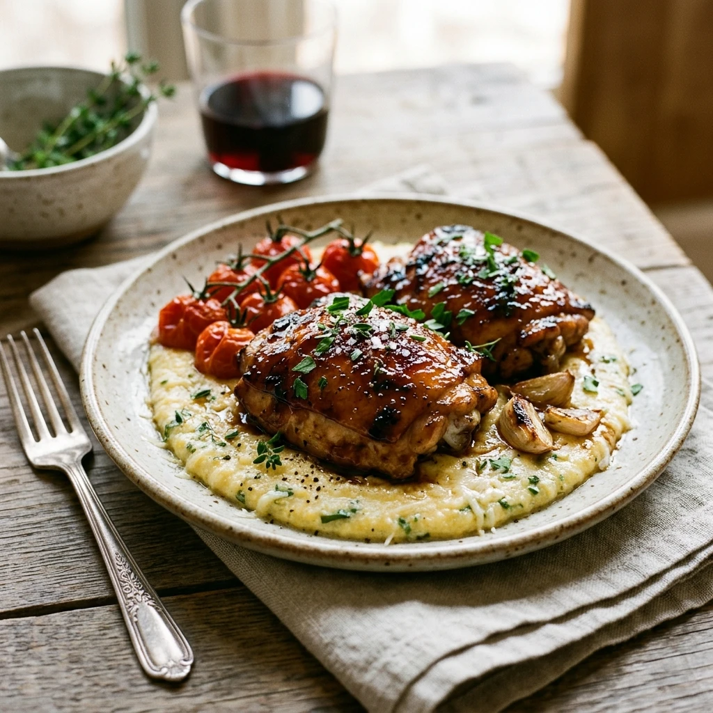 Balsamic Glazed Chicken Thighs