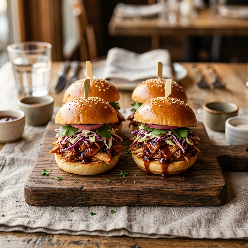 BBQ Chicken Sliders