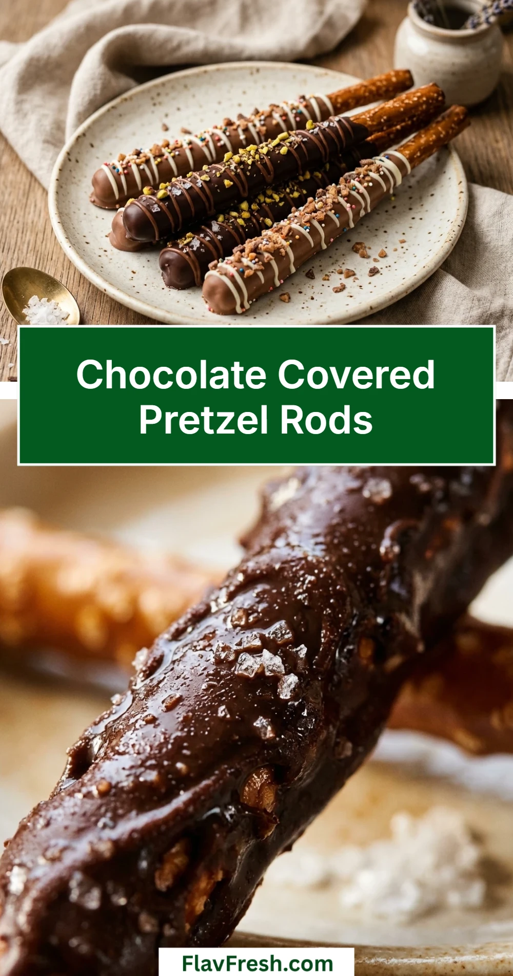 Chocolate Covered Pretzel Rods