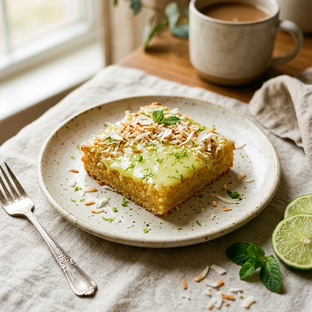 Coconut Lime Sugar Bars