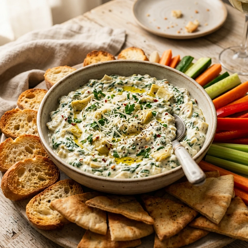 Cold Spinach Artichoke Dip