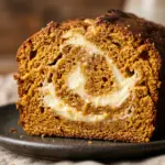 Cream Cheese Swirled Pumpkin Bread