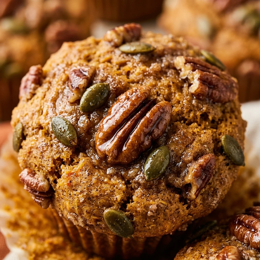 Creamy High Protein Pumpkin Muffins