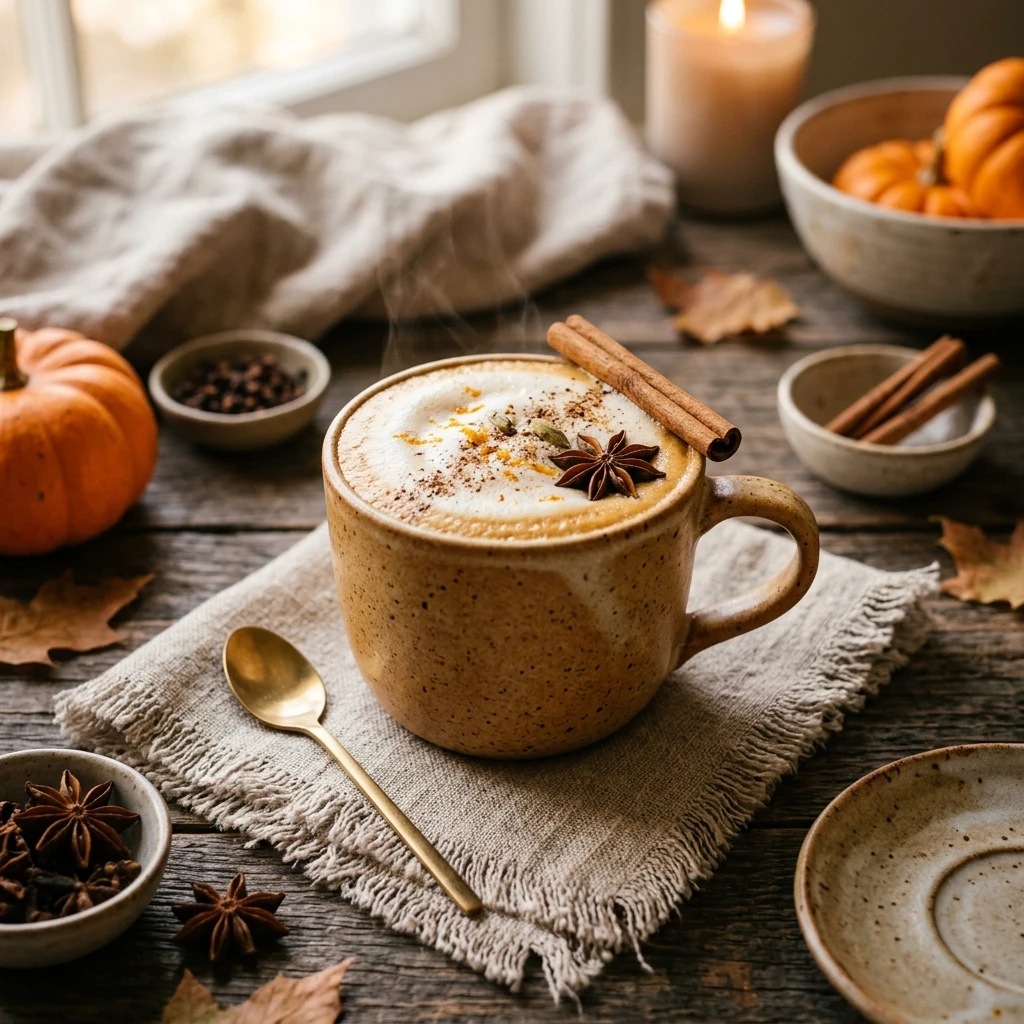 Dairy Free Oat Milk Pumpkin Chai
