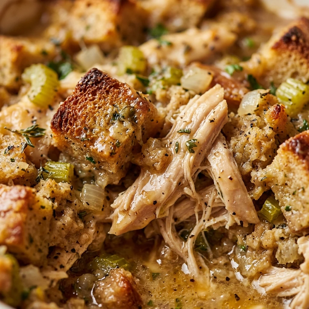 Easy Chicken And Stuffing Bake