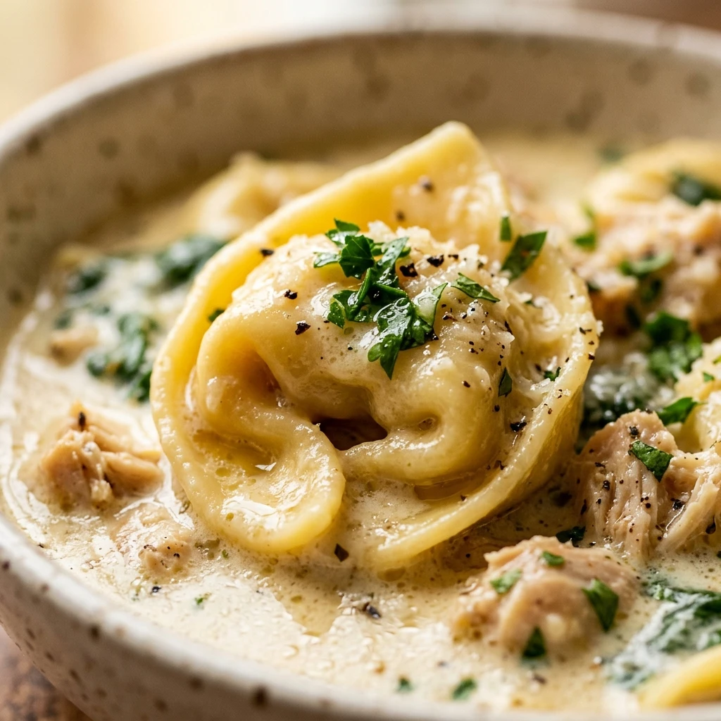 Easy Creamy Chicken Tortellini