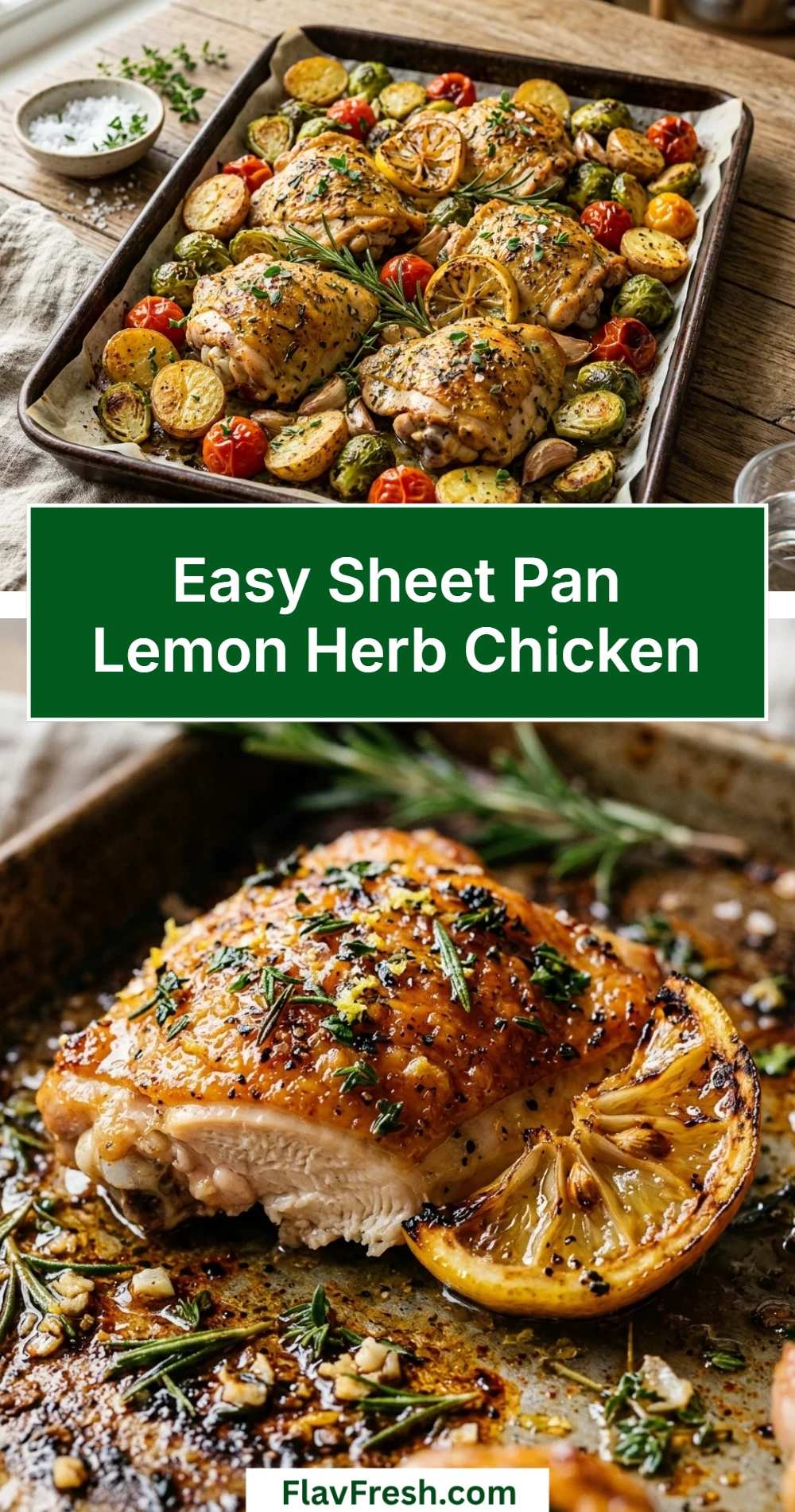 Easy Sheet Pan Lemon Herb Chicken