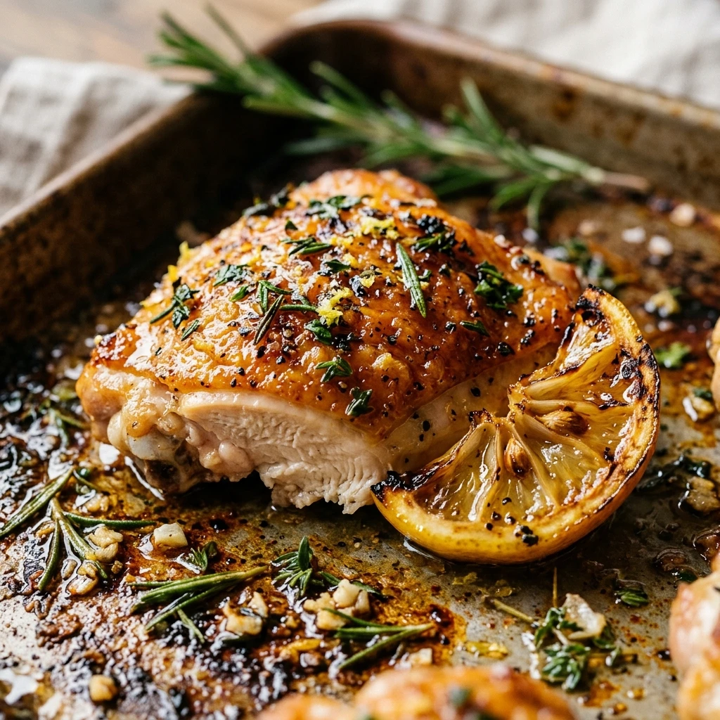 Easy Sheet Pan Lemon Herb Chicken