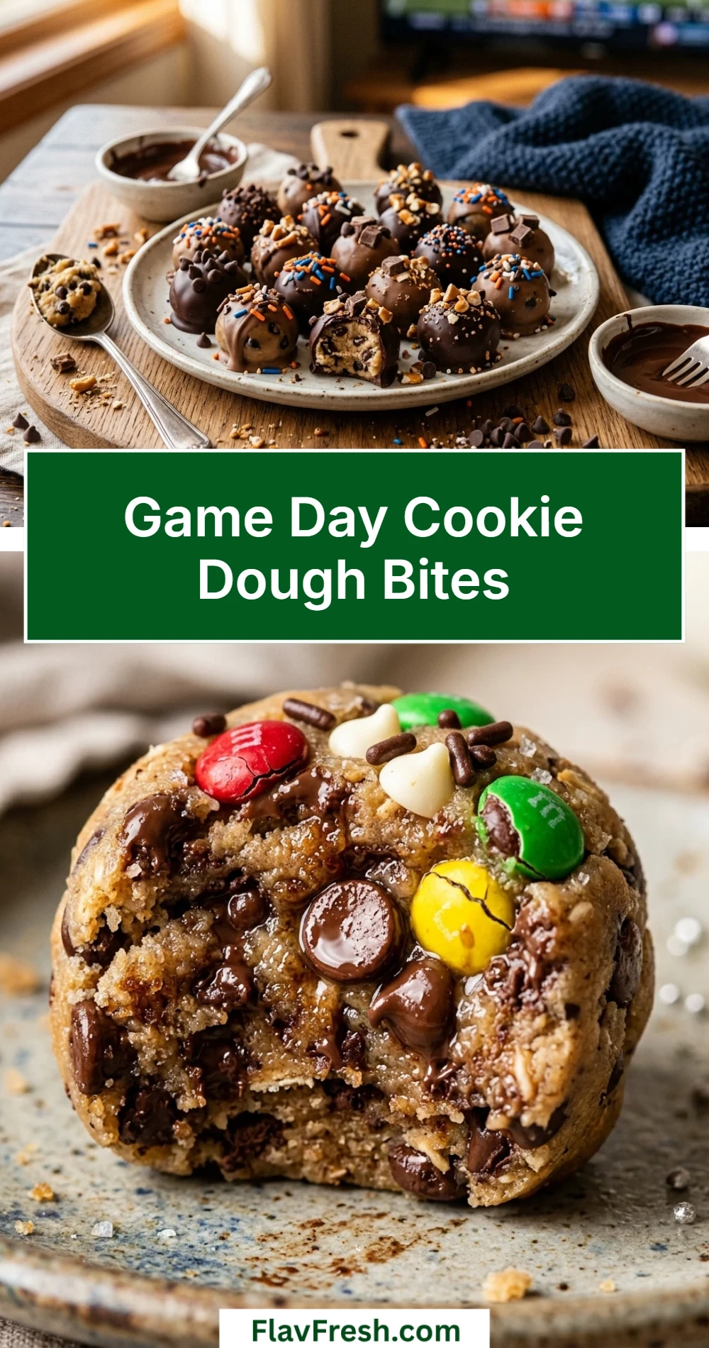 Game Day Cookie Dough Bites