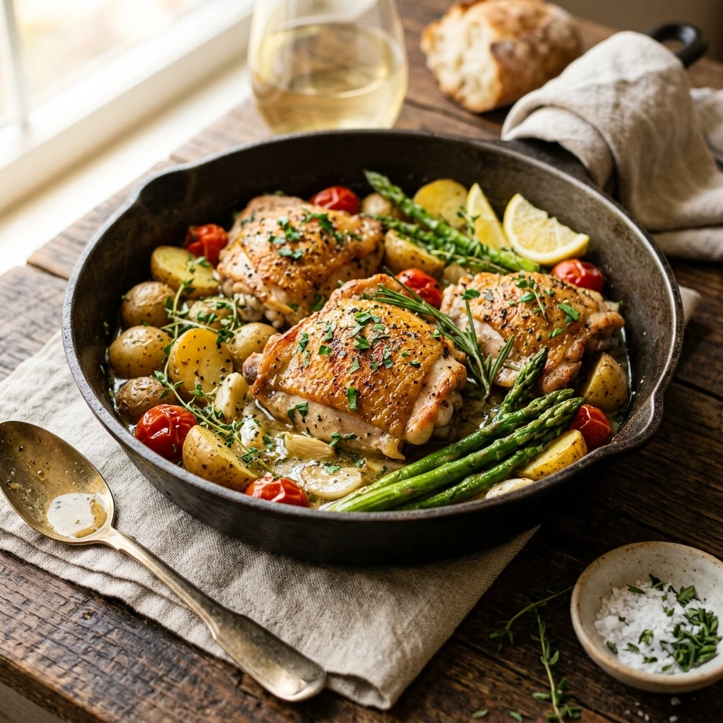 Garlic Herb Chicken Skillet