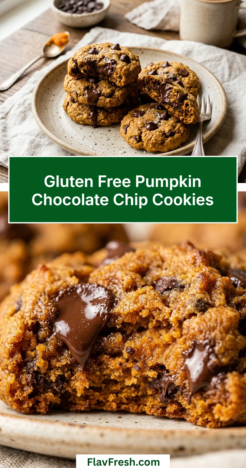 Gluten Free Pumpkin Chocolate Chip Cookies
