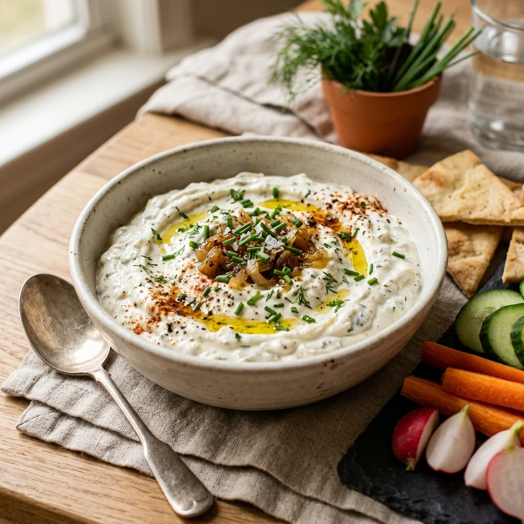 Healthy Greek Yogurt Onion Dip
