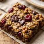 Healthy Oatmeal Cookie Bars