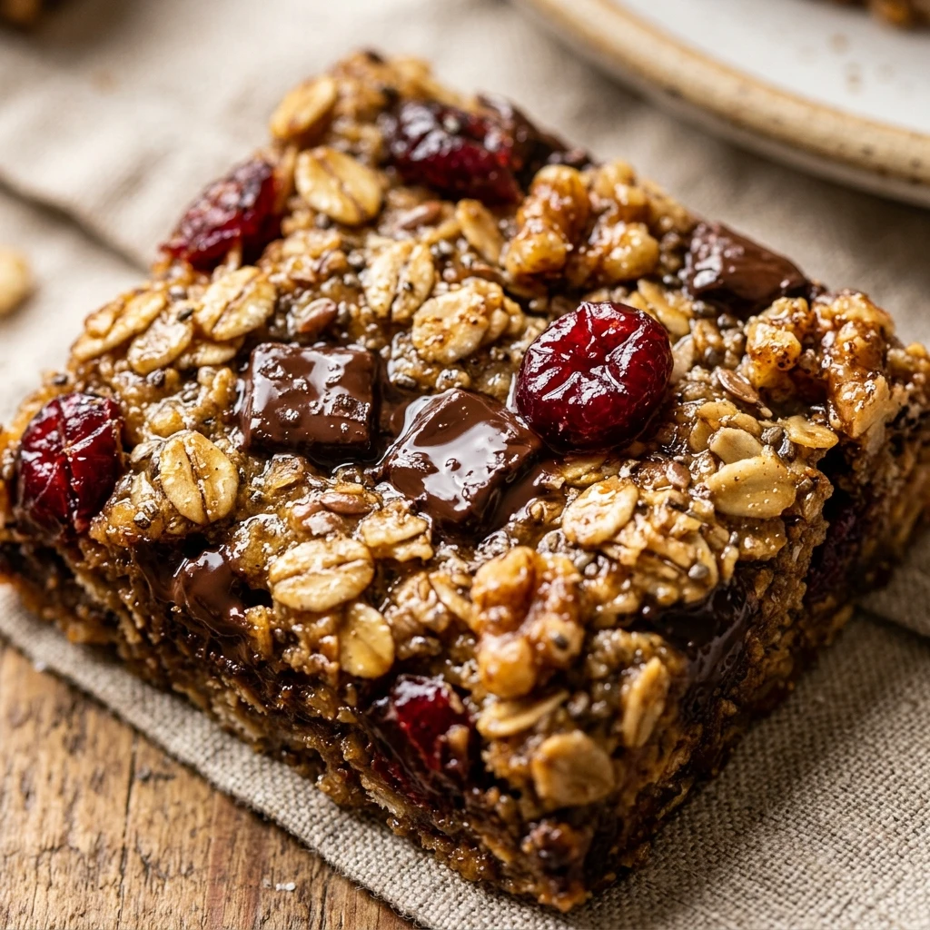 Healthy Oatmeal Cookie Bars
