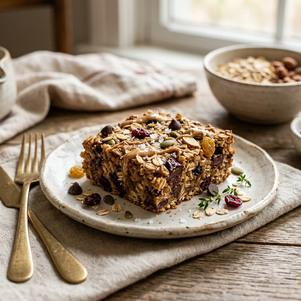 Healthy Oatmeal Cookie Bars