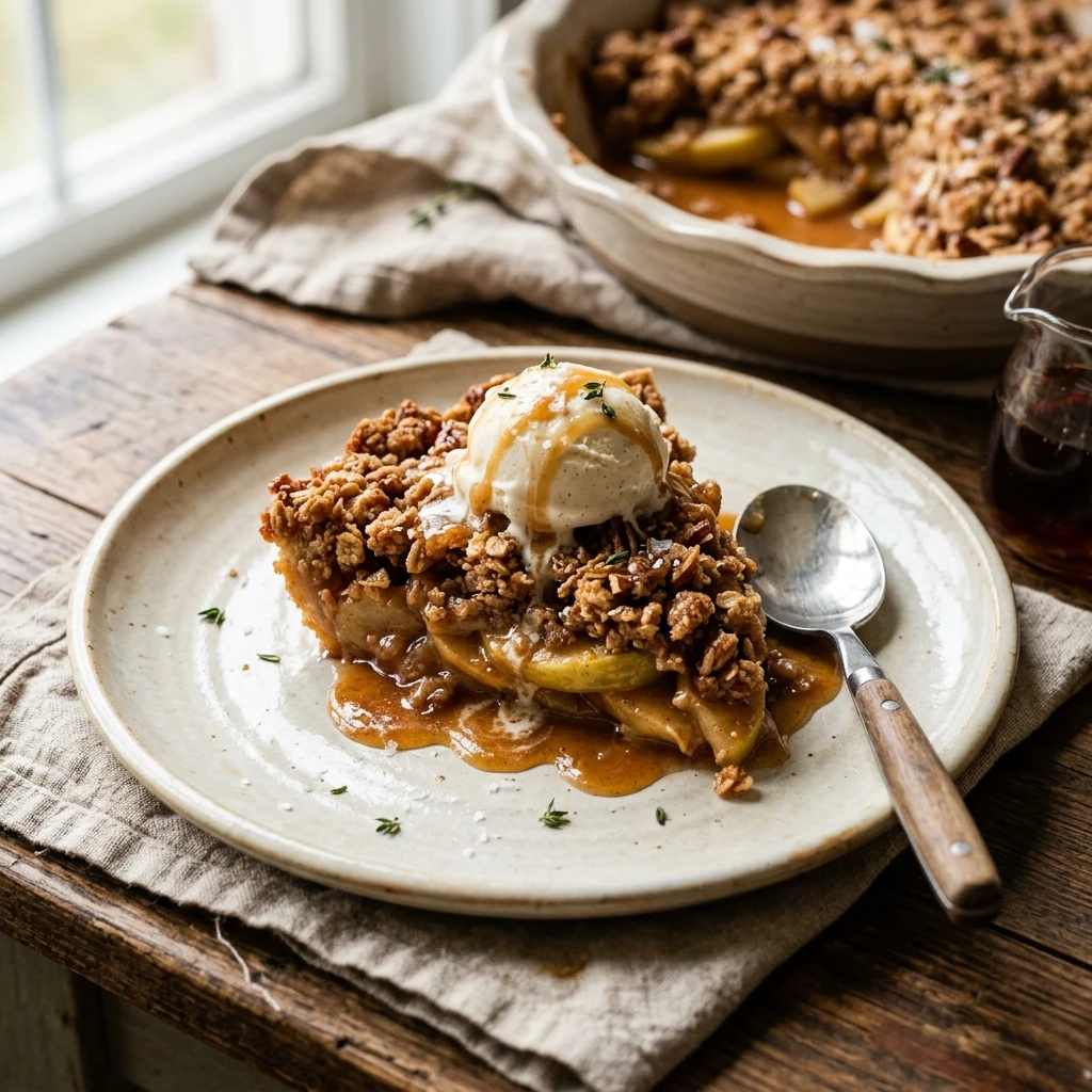 Maple Brown Sugar Apple Crisp