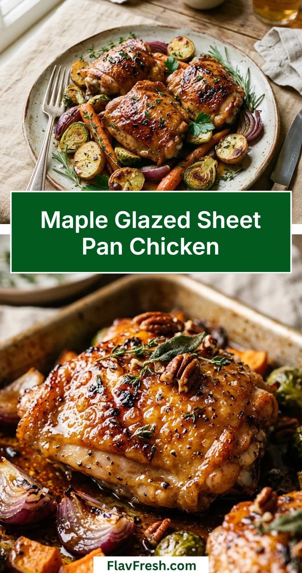 Maple Glazed Sheet Pan Chicken