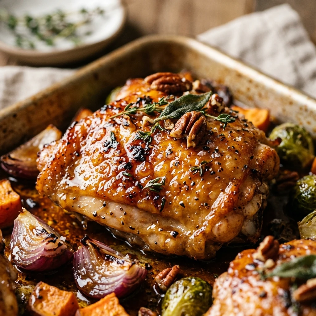 Maple Glazed Sheet Pan Chicken