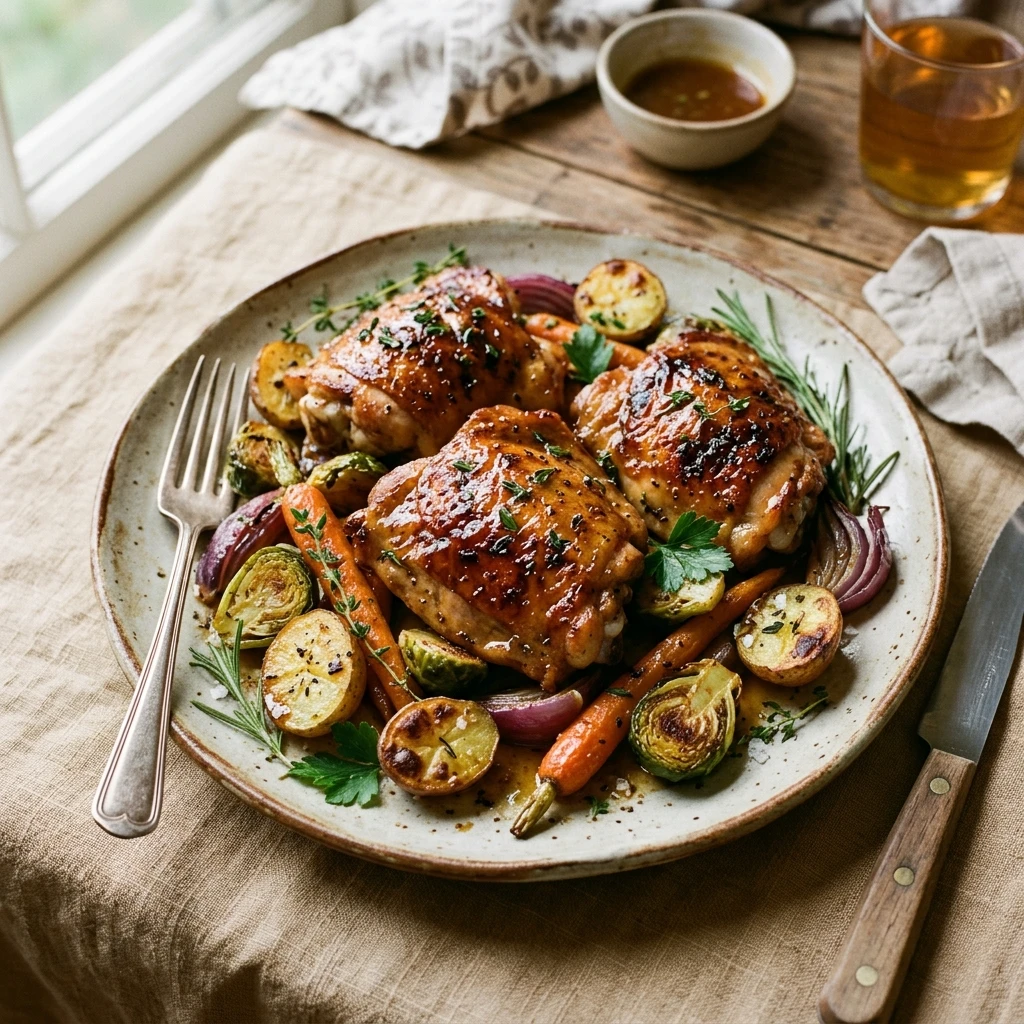Maple Glazed Sheet Pan Chicken