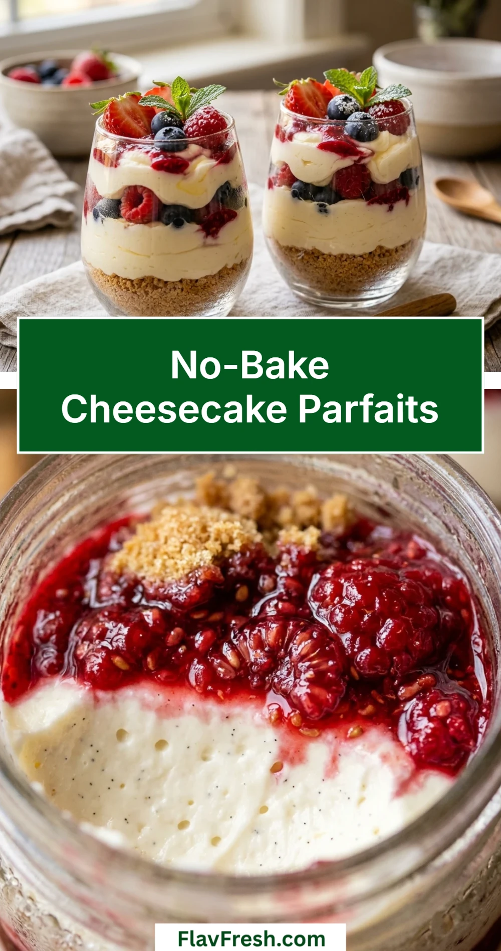 No-Bake Cheesecake Parfaits