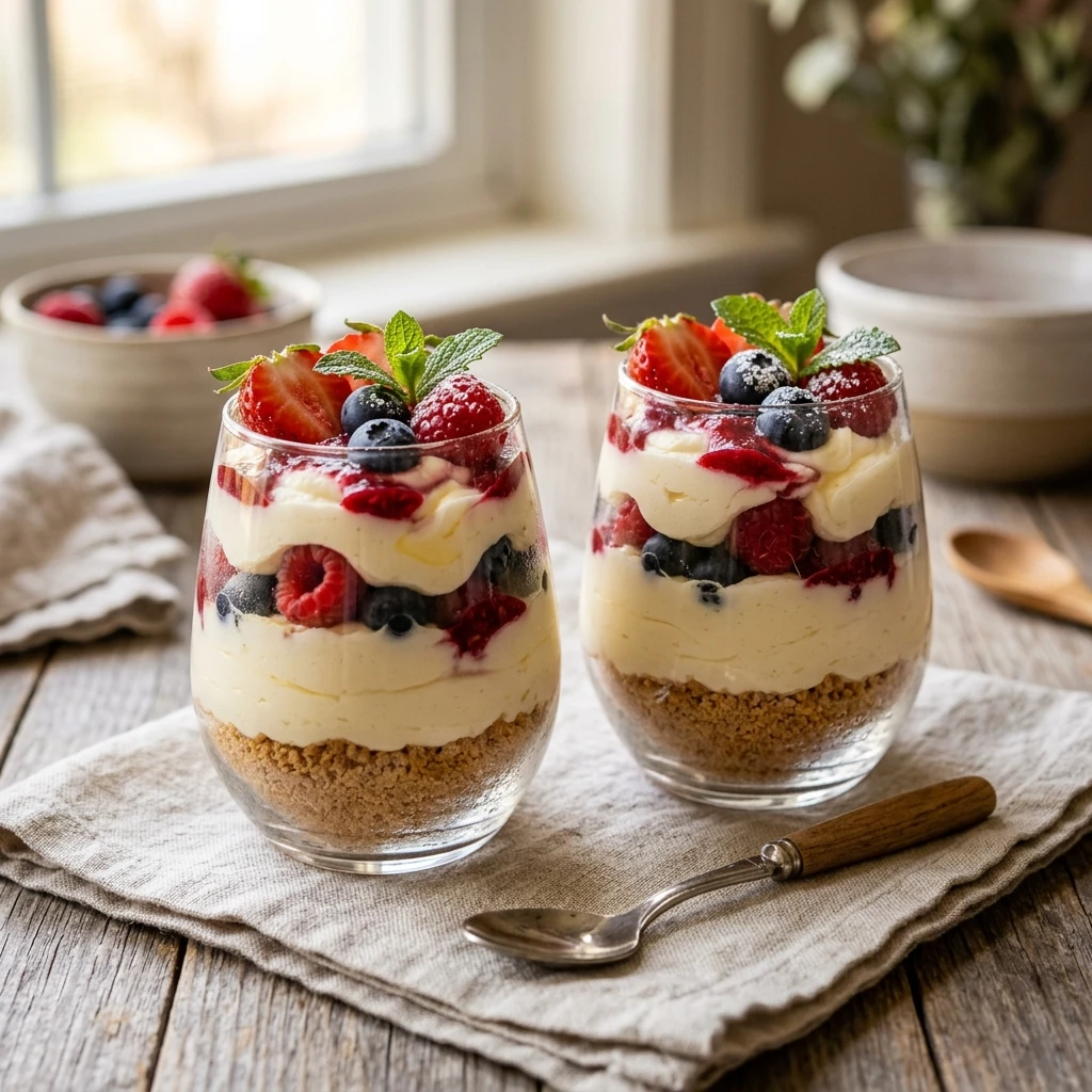 No-Bake Cheesecake Parfaits