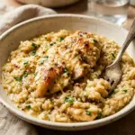 One Pot Garlic Parmesan Chicken And Rice