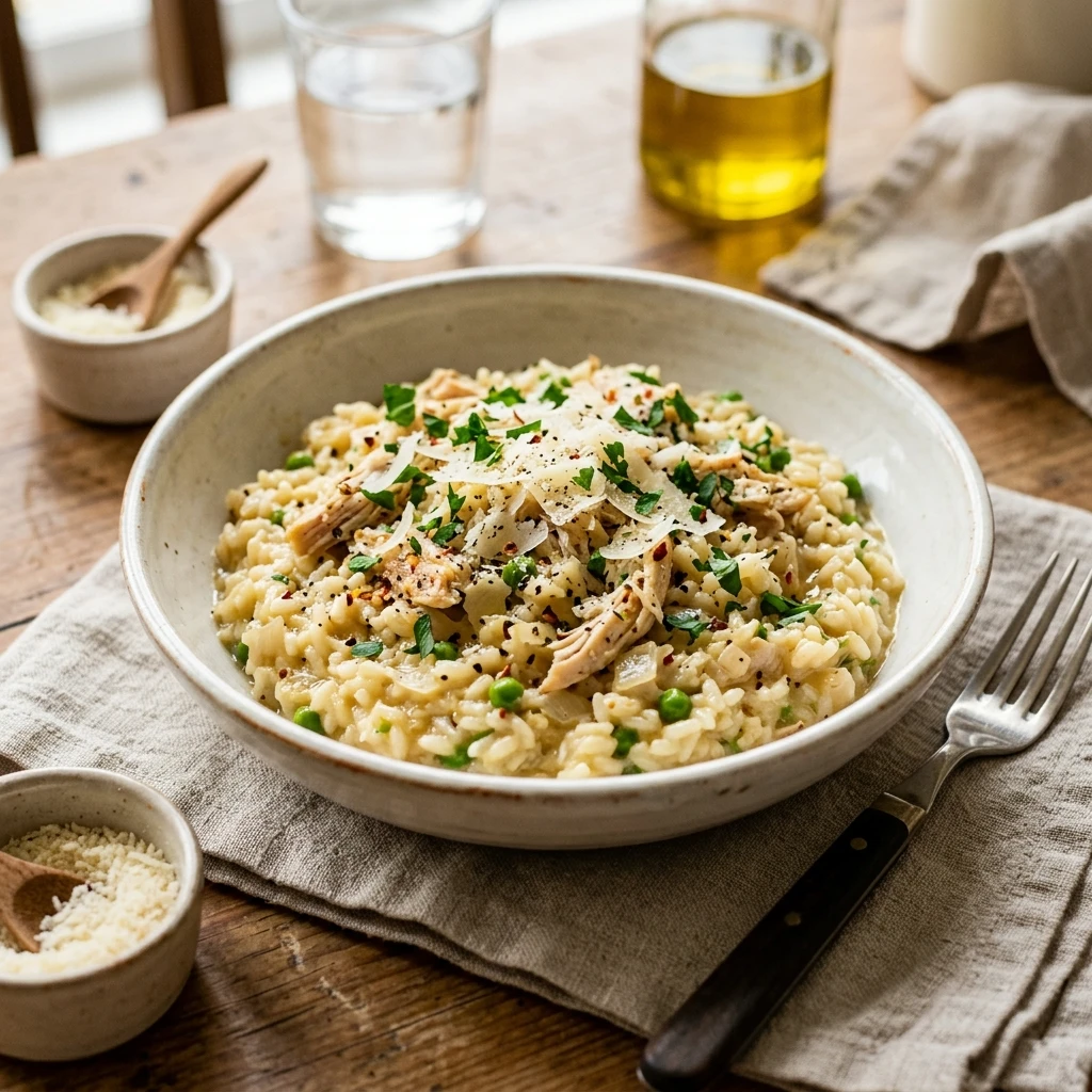 One Pot Garlic Parmesan Chicken And Rice