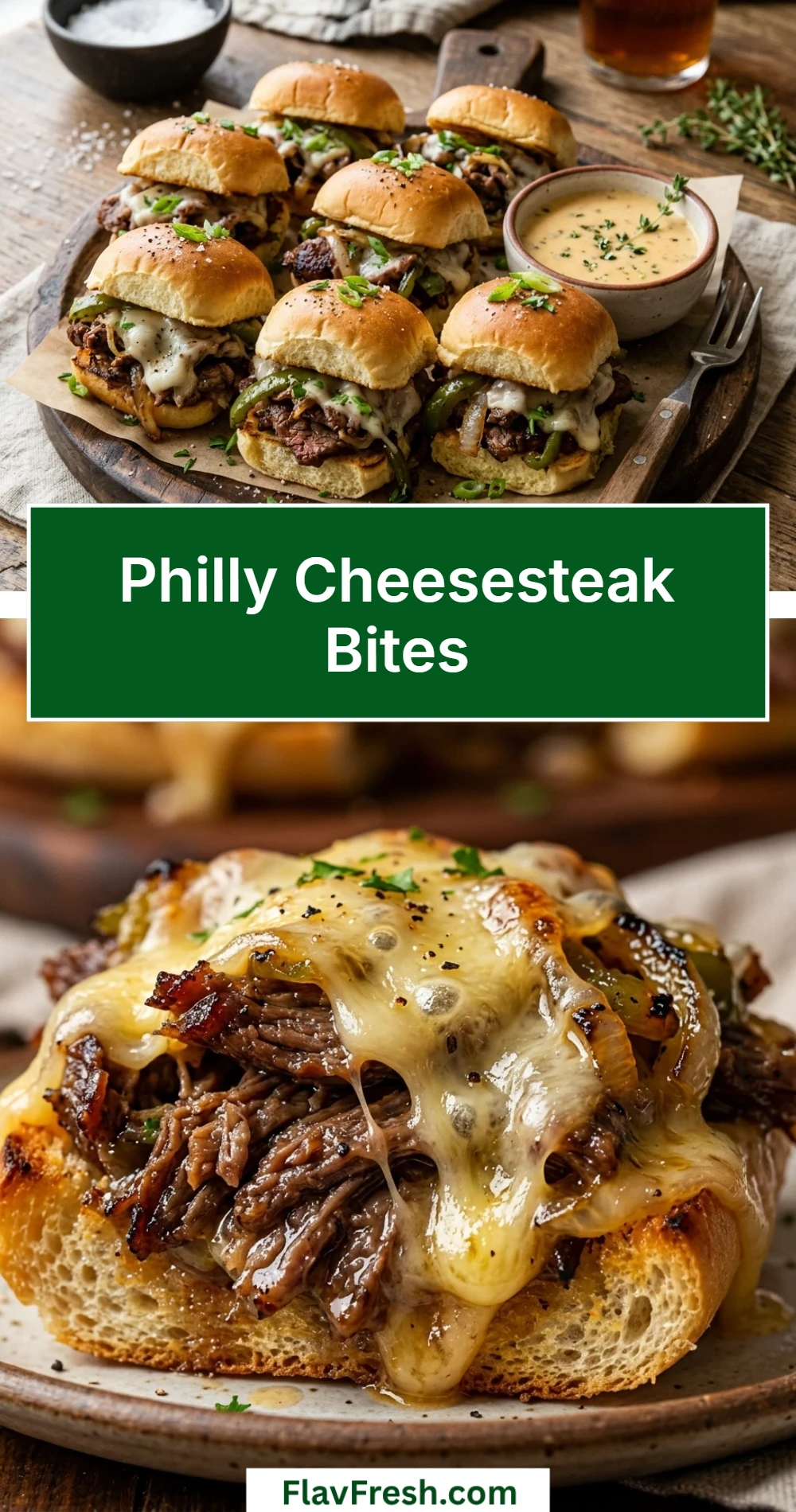 Philly Cheesesteak Bites