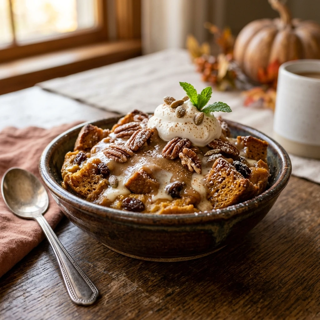 Pumpkin Bread Pudding