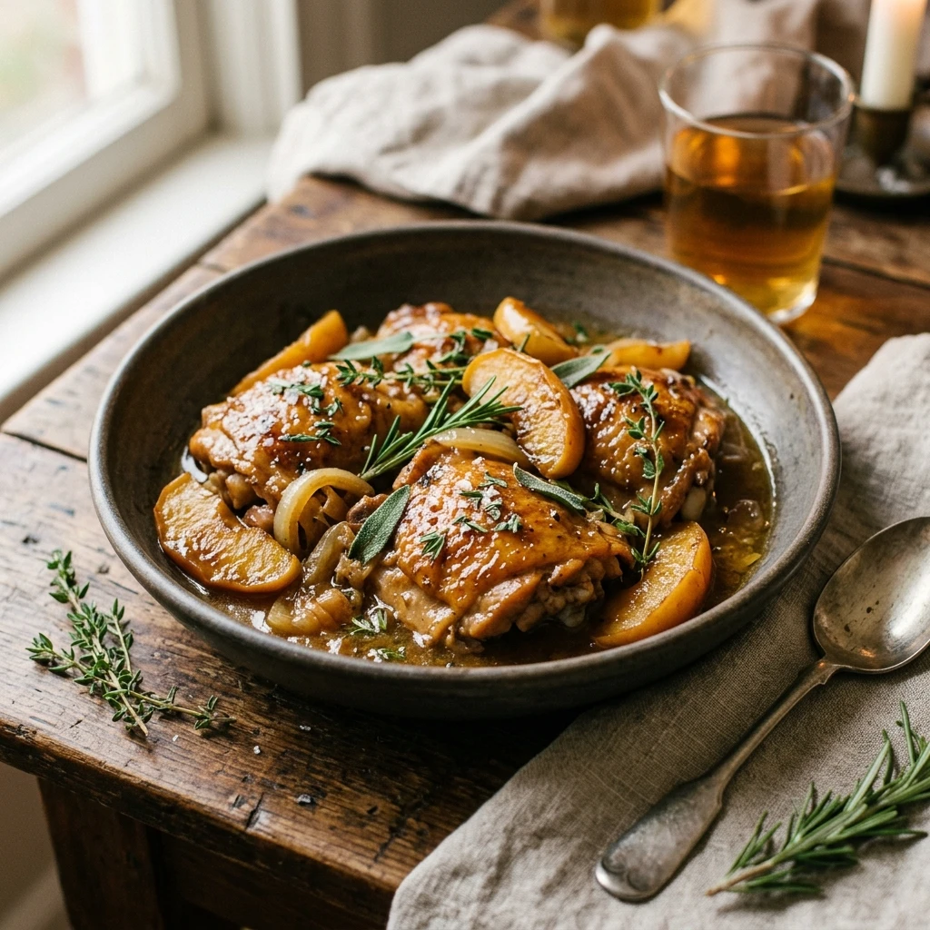 Slow Cooker Apple Cider Chicken