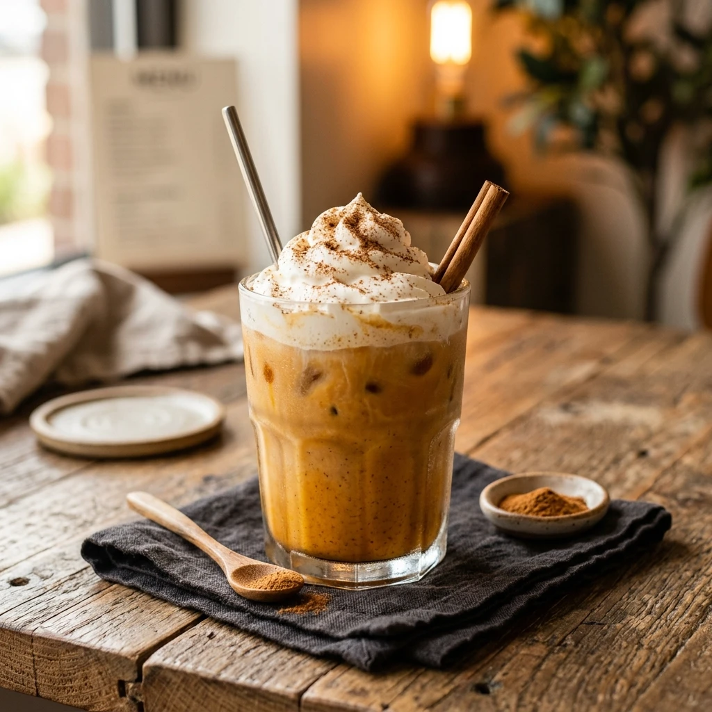 Starbucks Style Iced Pumpkin Latte