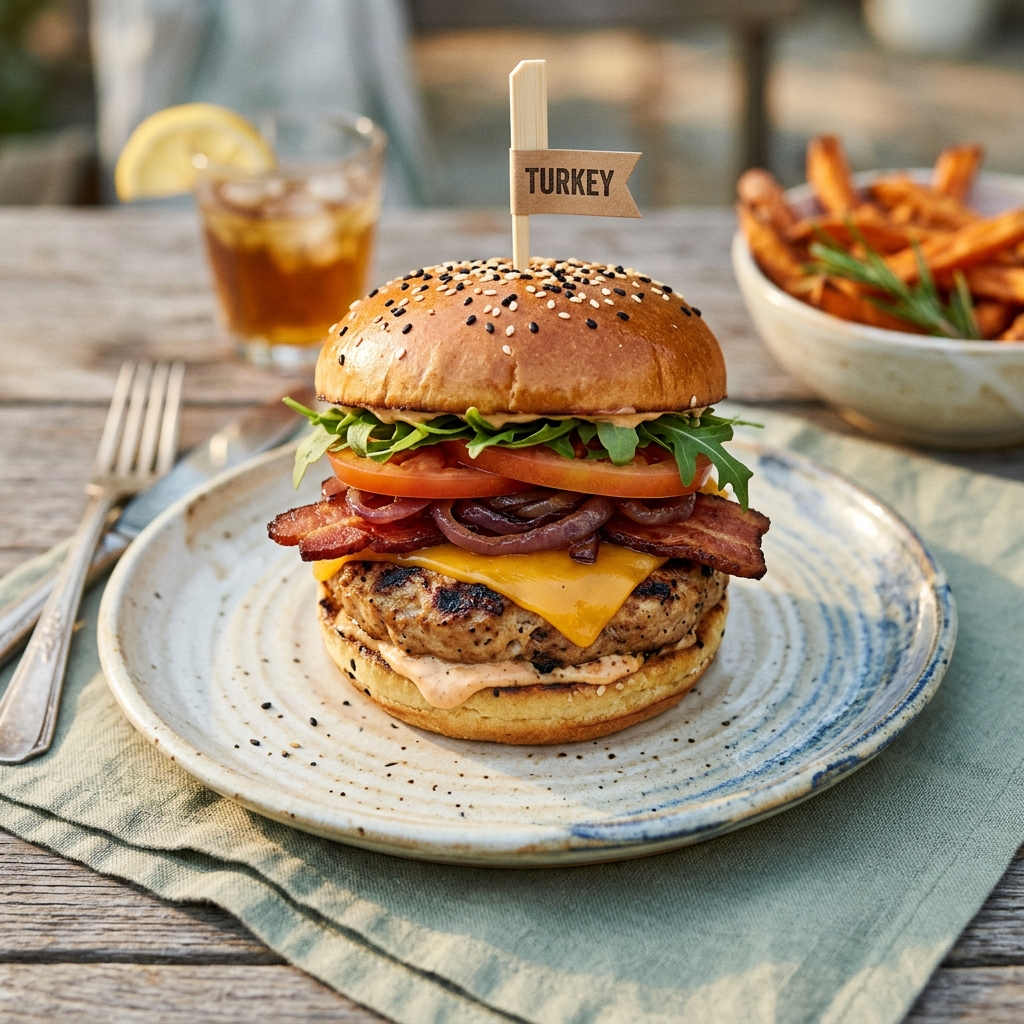 Summer Grilling Turkey Burgers 45g Protein