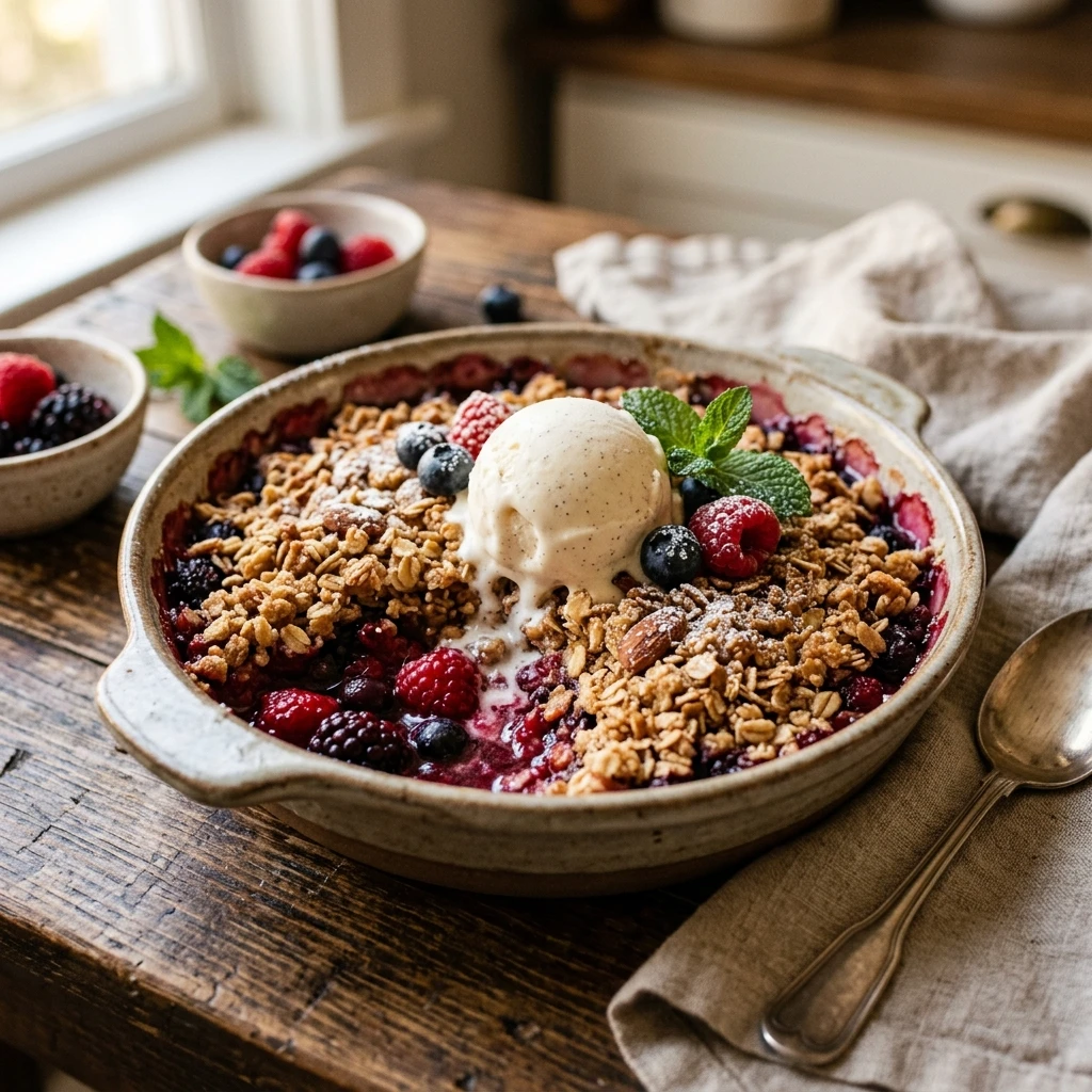 Vegan Berry Crumble